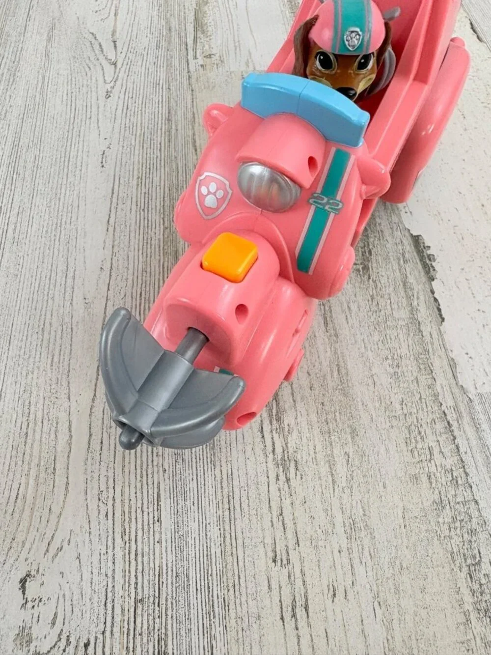 Paw Patrol Liberty Dachshund Action Figure With Motorcycle
